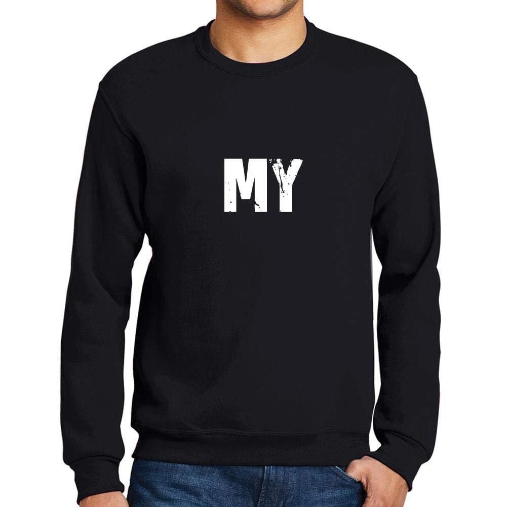 Ultrabasic Homme Imprimé Graphique Sweat-Shirt Popular Words My Noir Profond