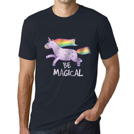 Homme T-Shirt Graphique Be Magical Licorne Marine