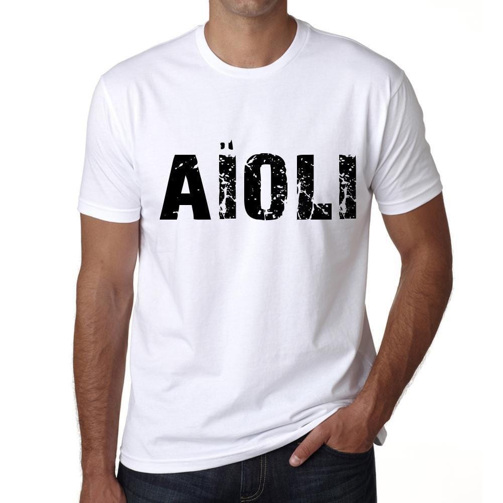 Homme T Shirt Graphique Imprimé Vintage Tee Aïoli