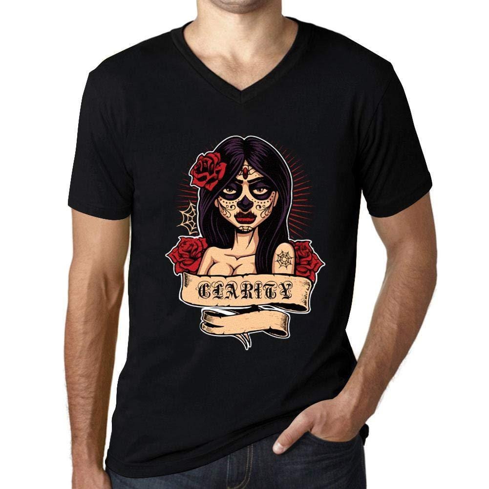 Ultrabasic - Homme Graphique Col V Tee Shirt Women Flower Tattoo Clarity