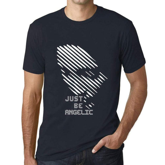 Ultrabasic - Herren T-Shirt Graphique Just be Angelic Marine