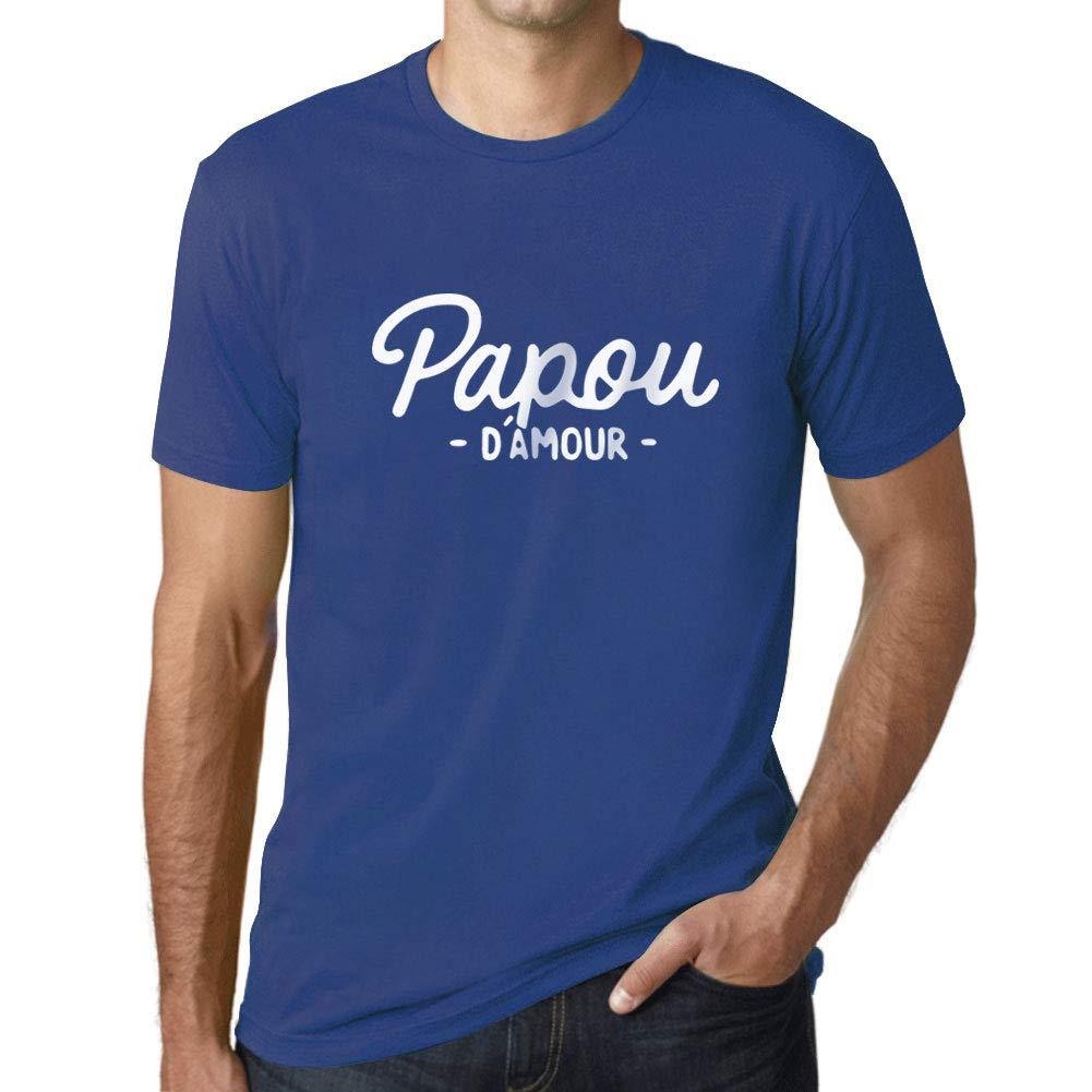 Ultrabasic - Homme Graphique Papou d'amour T-Shirt Marine Letter