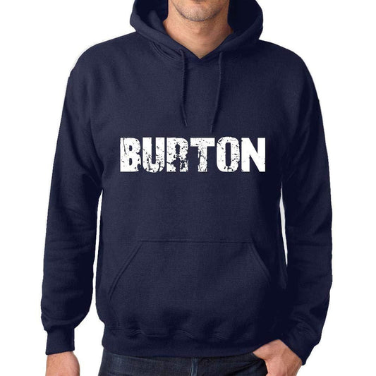 Homme Femme Unisex Sweat à Capuche Hoodie Popular Words Burton French Marine