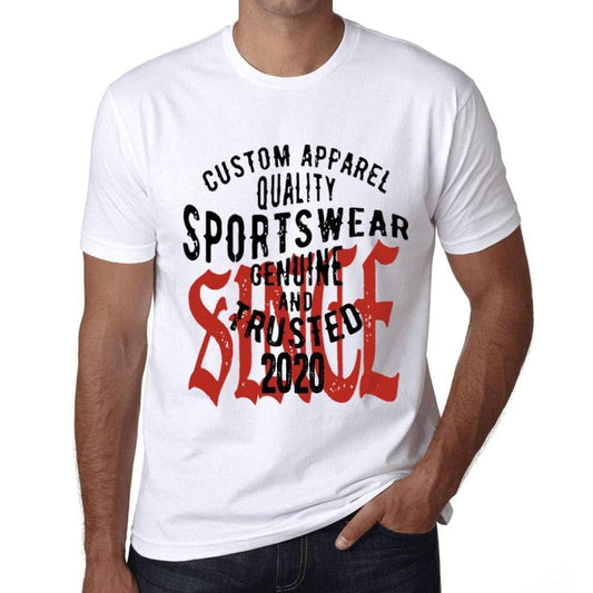 Ultrabasic - Homme T-Shirt Graphique Sportswear Depuis 2020 Blanc