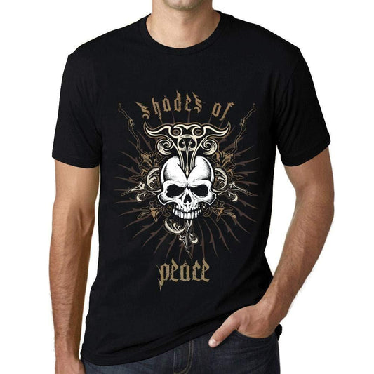 Ultrabasic - Homme T-Shirt Graphique Shades of Peace Noir Profond