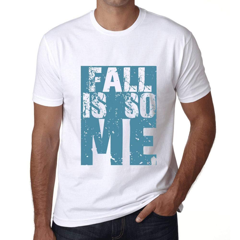 Homme T-Shirt Graphique Fall is So Me Blanc