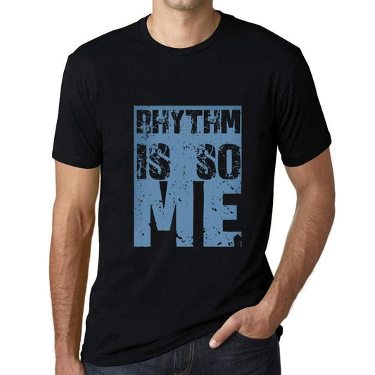 Herren T-Shirt Graphique Rhythm is So Me Noir Profond
