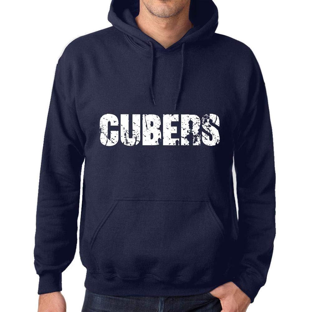 Ultrabasic Homme Femme Unisex Sweat à Capuche Hoodie Popular Words CUBERS French Marine