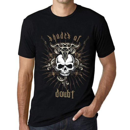 Ultrabasic - Homme T-Shirt Graphique Shades of Doubt Noir Profond