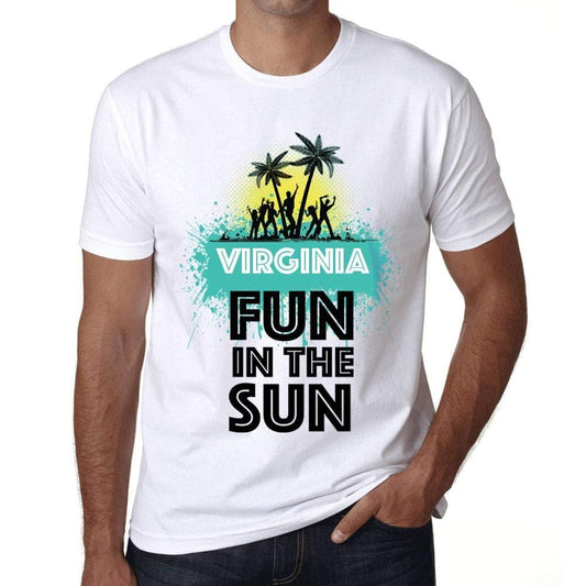 Homme T Shirt Graphique Imprimé Vintage Tee Summer Dance Virginia Blanc