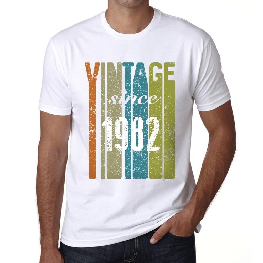 Homme Tee Vintage T Shirt 1982, Vintage depuis 1982
