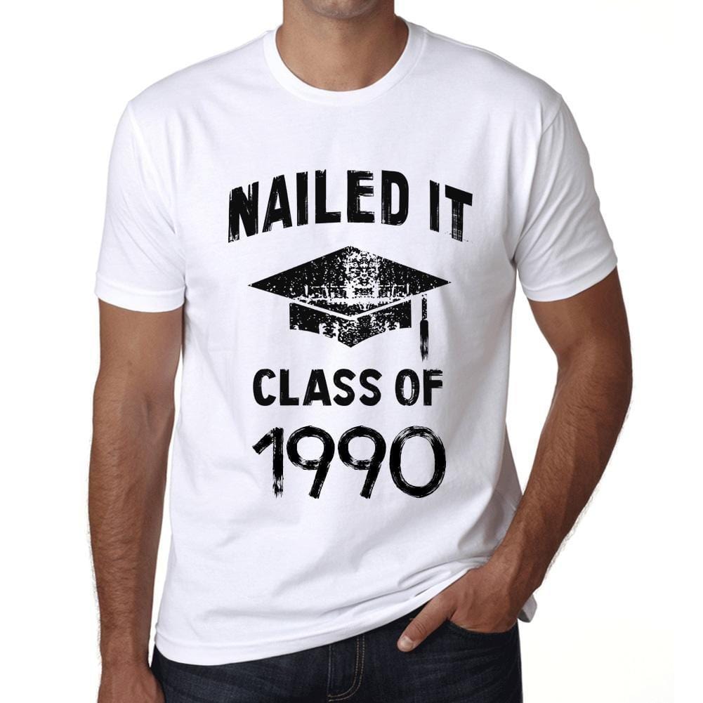 Homme T Shirt Graphique Imprimé Vintage Tee Nailed it Class of 1990