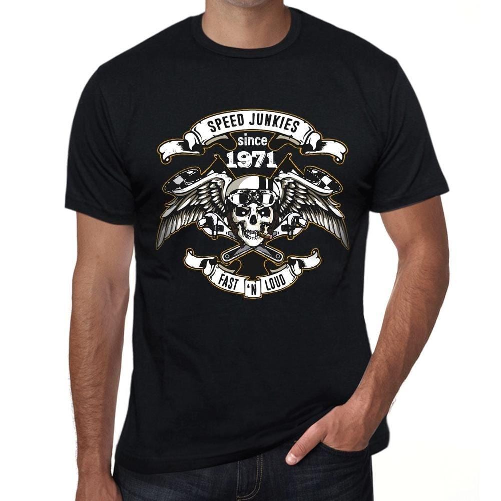 Homme Tee Vintage T Shirt Speed ​​Junkies depuis 1971