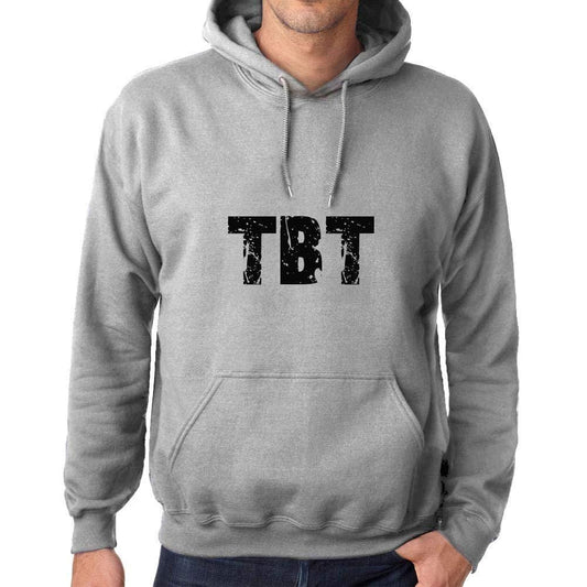 Ultrabasic Homme Femme Unisex Sweat à Capuche Hoodie Popular Words TBT Gris Chiné