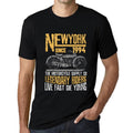 Men's Graphic T-Shirt Vintage Tee New York Motorcycle Since 1994 Deep Black