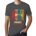 Men's Graphic T-Shirt Surf Summer Time FINIKI Mouse Grey