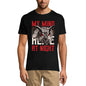 T-shirt graphique ULTRABASIC pour hommes My Mind Goes Here at Night - Chemise hibou pour hommes