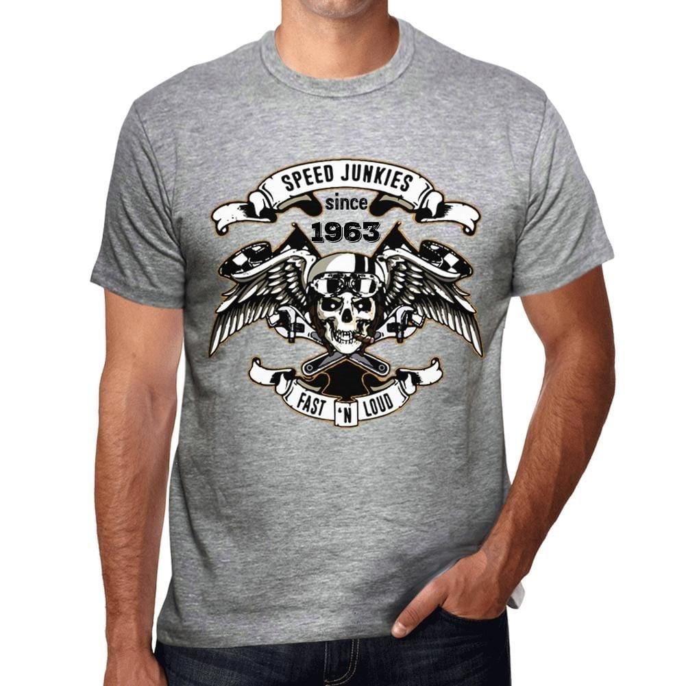 Homme Tee Vintage T Shirt Speed ​​Junkies depuis 1963