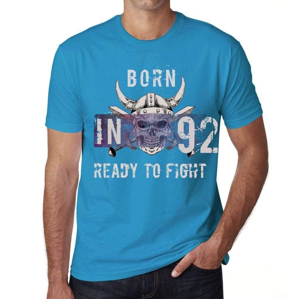 92 Ready To Fight Mens T-Shirt Blue Birthday Gift 00390 - Blue / Xs - Casual