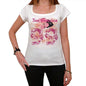 99 White Francisco City With Number Womens Short Sleeve Round White T-Shirt 00008 - Casual