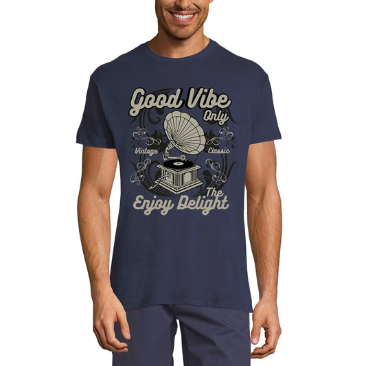 ULTRABASIC Men's Graphic T-Shirt Good Vibe Only - Vintage Classic Tee Shirt
