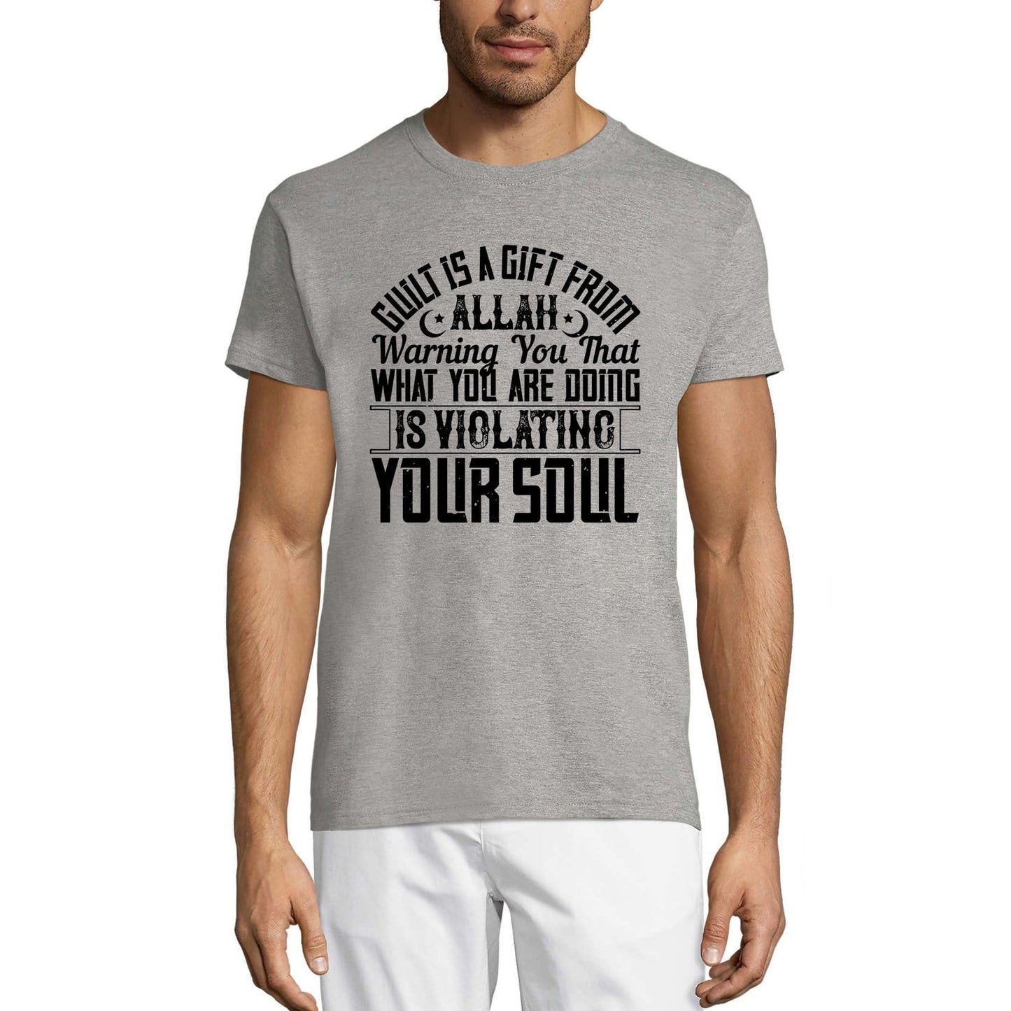 ULTRABASIC Herren-T-Shirt „Schuld ist ein Geschenk Allahs“ – muslimisches T-Shirt