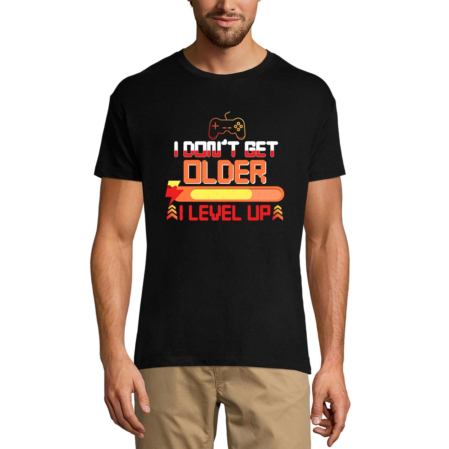 ULTRABASIC Men's T-Shirt I Don't Get Older I Level Up - Funny Gaming Quote