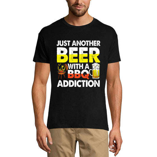 ULTRABASIC Lustiges Herren-T-Shirt „Just Another Beer With a BBQ Addiction“ – Bierliebhaber-T-Shirt