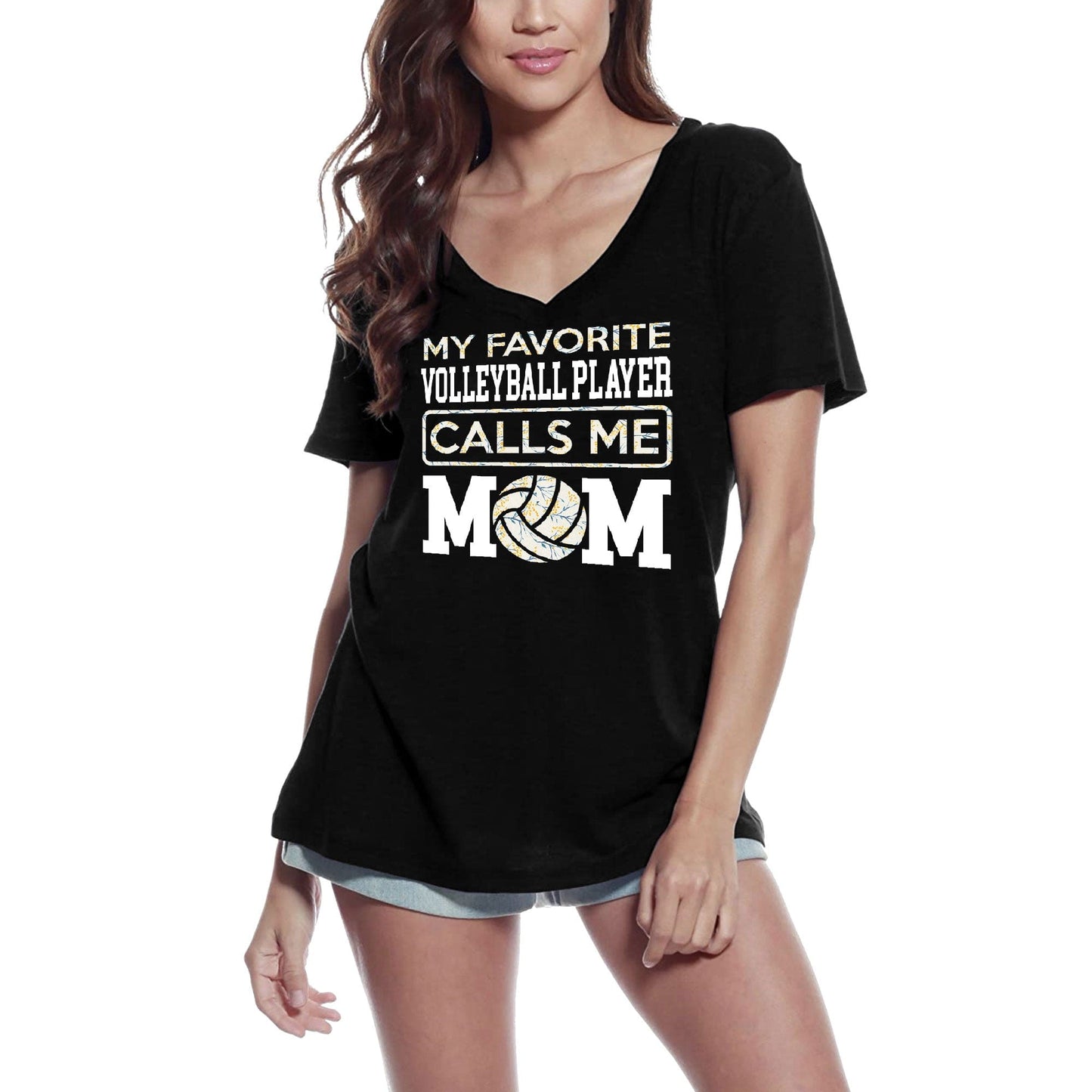 T-Shirt ULTRABASIC pour femmes, mon joueur de volley-ball préféré m'appelle maman-T-Shirt mère
