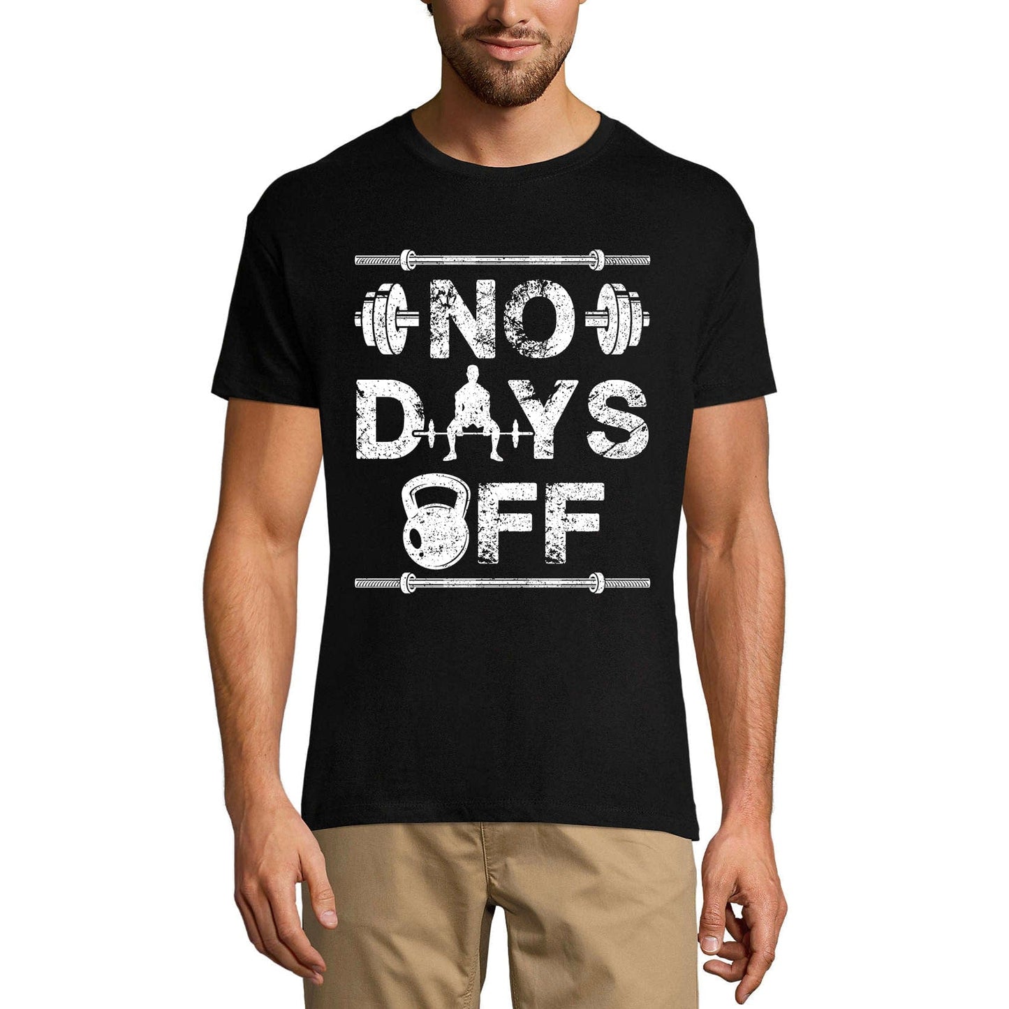 T-shirt de gym ULTRABASIC pour hommes No Days Off - Chemise de fitness de levage de motivation