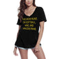 ULTRABASIC Women's V-Neck T-Shirt This Mom Runs On Softball - Funny Mom's Quote