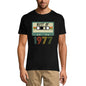 ULTRABASIC Men's T-Shirt Vintage Best of 1977 - Retro Cassette 44th Birthday Gift Tee Shirt