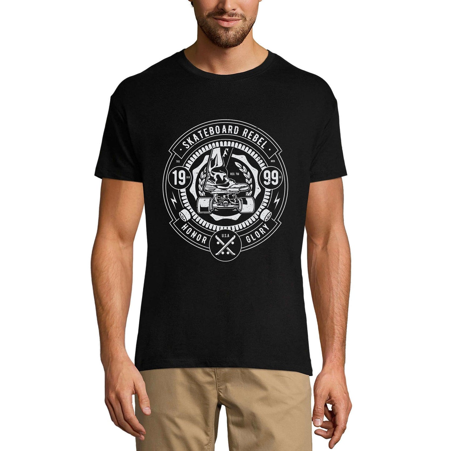ULTRABASIC Herren T-Shirt Skateboard Rebel 1999 – USA Honor Glory T-Shirt