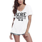 ULTRABASIC T-shirt fantaisie pour femme Sore Worth It – T-shirt à manches courtes