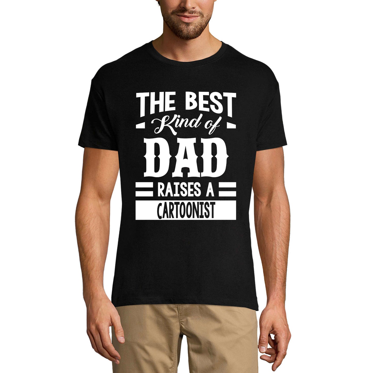 ULTRABASIC Men's Graphic T-Shirt Dad Raises a Cartoonist