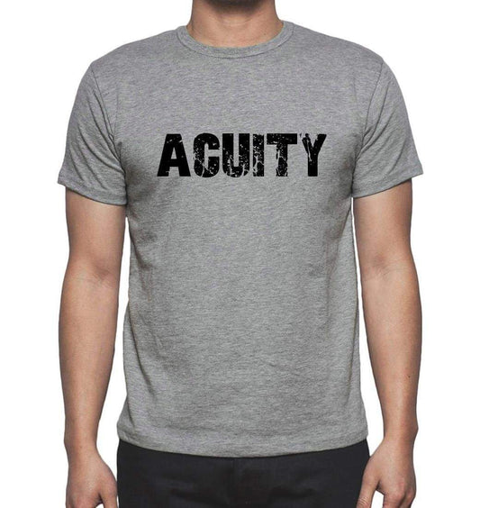 Acuity Grey Mens Short Sleeve Round Neck T-Shirt 00018 - Grey / S - Casual