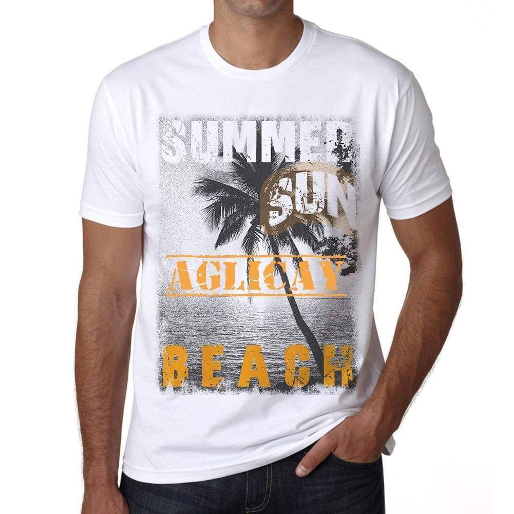 Aglicay Mens Short Sleeve Round Neck T-Shirt - Casual