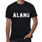 Alans Mens Retro T Shirt Black Birthday Gift 00553 - Black / Xs - Casual