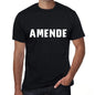 Amende Mens T Shirt Black Birthday Gift 00549 - Black / Xs - Casual