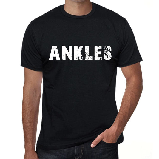 Ankles Mens Vintage T Shirt Black Birthday Gift 00554 - Black / Xs - Casual