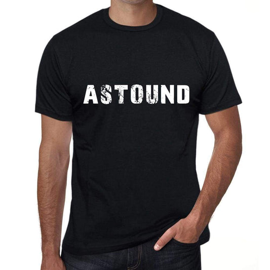 Astound Mens Vintage T Shirt Black Birthday Gift 00555 - Black / Xs - Casual