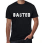 Basted Mens Vintage T Shirt Black Birthday Gift 00554 - Black / Xs - Casual