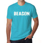Beacon Mens Short Sleeve Round Neck T-Shirt 00020 - Blue / S - Casual