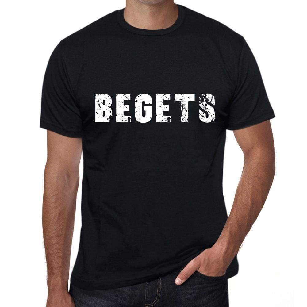 Begets Mens Vintage T Shirt Black Birthday Gift 00554 - Black / Xs - Casual