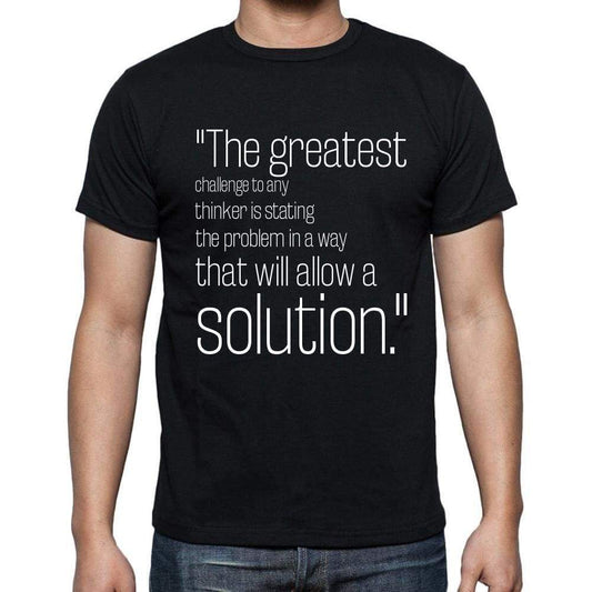Bertrand Russell Quote T Shirts The Greatest Challeng T Shirts Men Black - Casual