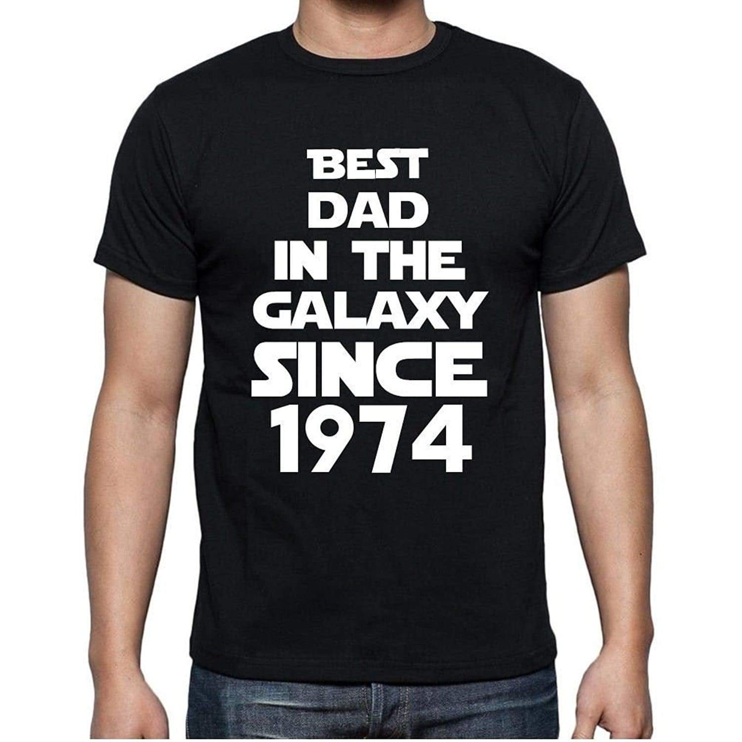 Best Dad 1974 Best Dad Mens T Shirt Black Birthday Gift 00112 - Black / Xs - Casual