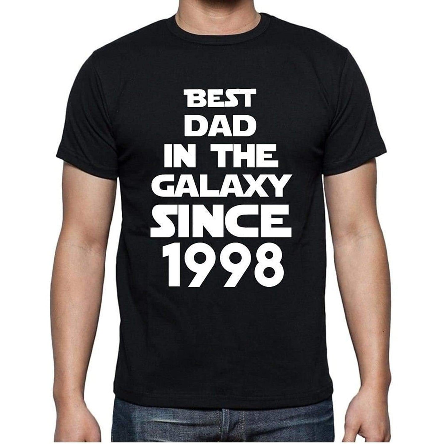 Best Dad 1998 Best Dad Mens T Shirt Black Birthday Gift 00112 - Black / Xs - Casual