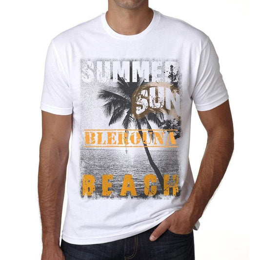 Blerouna Mens Short Sleeve Round Neck T-Shirt - Casual