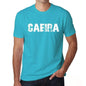 Caeira Mens Short Sleeve Round Neck T-Shirt - Blue / S - Casual