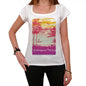 Castrignano Del Capo Escape To Paradise Womens Short Sleeve Round Neck T-Shirt 00280 - White / Xs - Casual